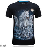O-Neck Short Sleeve Animal