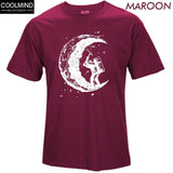 100% Cotton Digging The Moon Print  T-shirt