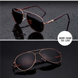Metal Frame Quality Oversized Spring Sungllasses