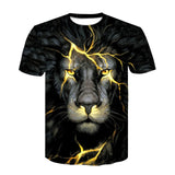 Skull Poker Print Men Short Sleeve T-shirt 3D