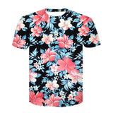 Skull Poker Print Men Short Sleeve T-shirt 3D