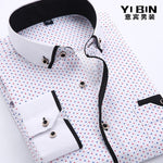 Long Sleeve Solid Color Dot Printing Shirt