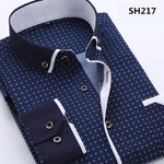 Long Sleeve Solid Color Dot Printing Shirt