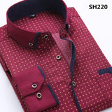 Long Sleeve Solid Color Dot Printing Shirt