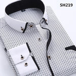 Long Sleeve Solid Color Dot Printing Shirt