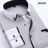Long Sleeve Solid Color Dot Printing Shirt