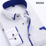 Long Sleeve Solid Color Dot Printing Shirt