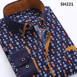 Long Sleeve Solid Color Dot Printing Shirt