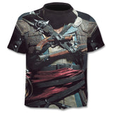 Casual 3D printing T-shirt