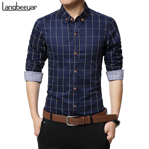 Slim Fit Men Long Sleeve Shirt