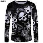 Skull Long Sleeve T shirt