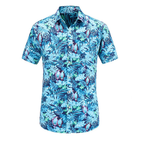 Short Sleeve Men Shirt Hawaiian