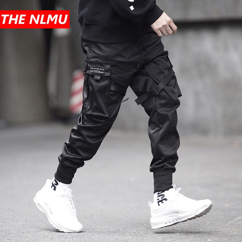 Multi-pocket Elastic Waist Design Harem Pant
