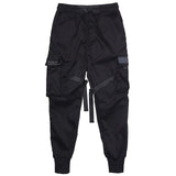 Multi-pocket Elastic Waist Design Harem Pant