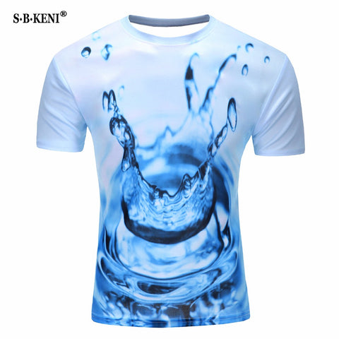 Water Drop Mobile 3D Print T-Shirt