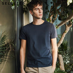 Cotton Round Neck Casual Solid T-Shirt