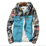 Floral Bomber Jacket Men Hip Hop ,