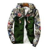 Floral Bomber Jacket Men Hip Hop ,