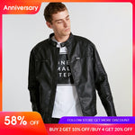 Men's Spring Casual PU Jacket