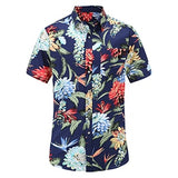 Short Sleeve Men Shirt Hawaiian